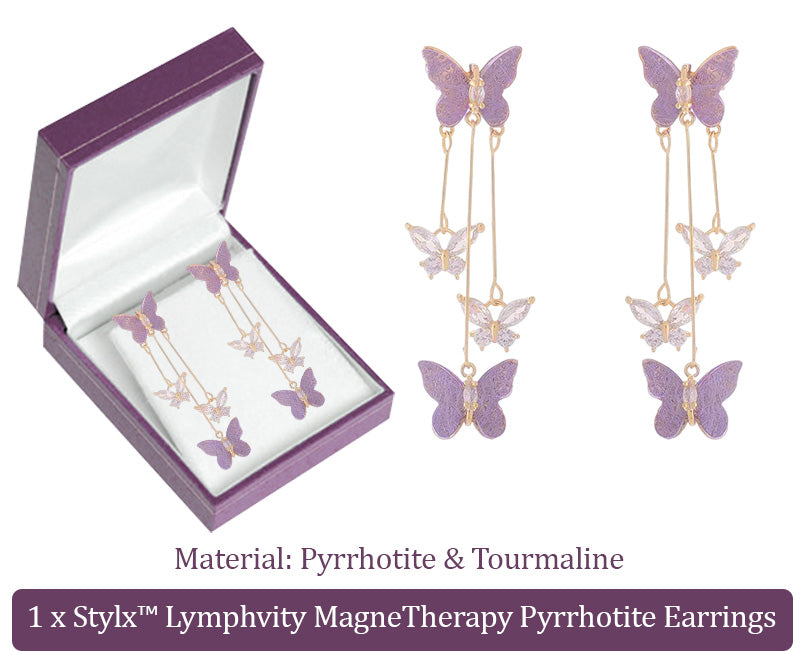 Stylx™ Lymphvity MagneTherapy Pyrrhotite Earrings