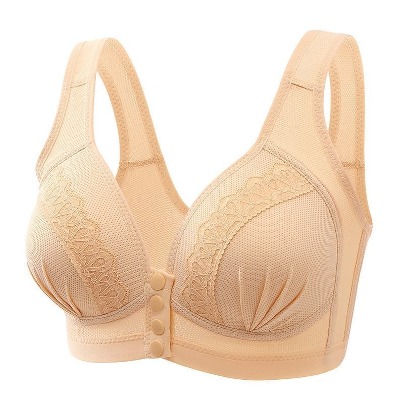 BUY 1 GET 1 FREE - 2023 Front Button Breathable Skin-Friendly Cotton Bra