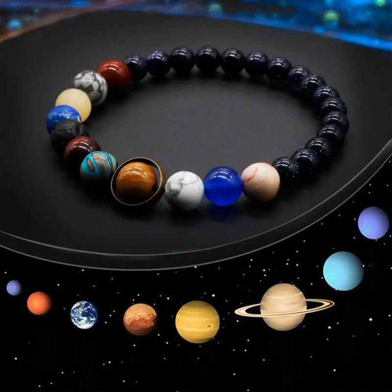 Nine Planets Solar System Bracelet
