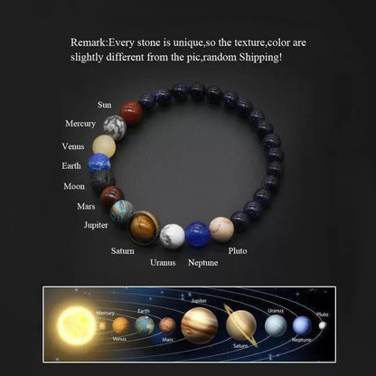 Nine Planets Solar System Bracelet