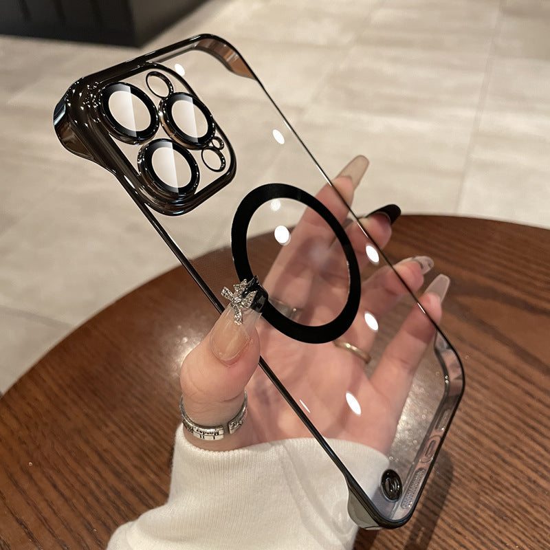 Transparent Ultra-thin Frameless Wireless Charging Phone Case